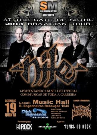 Nile show Curitiba Music Hall 2013