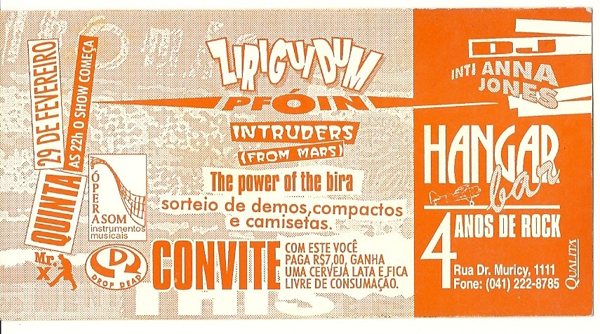ingresso - festa hangar
